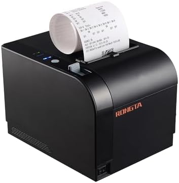 Rongta Thermal Receipt Printer, 80mm Receipt Printers, Thermal Pos Printer with Auto Cutter Support Cash Drawer,USB Serial Ethernet Support ESC\/POS, Compatible with Windows\/Mac\/Linux