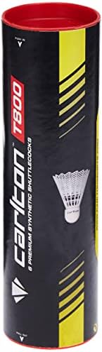 Carlton T-800 Medium Speed Badminton Shuttle, White