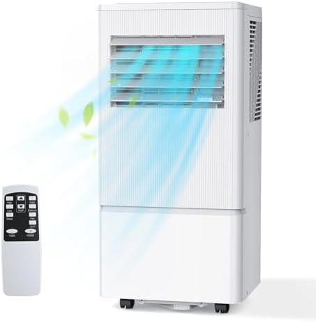 Air Choice Portable Air Conditioner, 10000 BTU Air Conditioner Portable for Room Up to 450 Sq.Ft, Remote Control, 24H Timer, Dehumidifier &amp; Fan Modes, 3-in-1 AC Unit with Window Kit for Home Offic