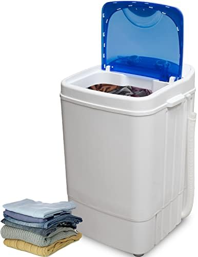 Deco Home Portable Washing Machine for Apartments, Dorms, and Tiny Homes with 8.8 lb Capacity, 250W Power, Wash and Low Agitation Spin Cycle, Includes Drainage Hose, ETL Certified