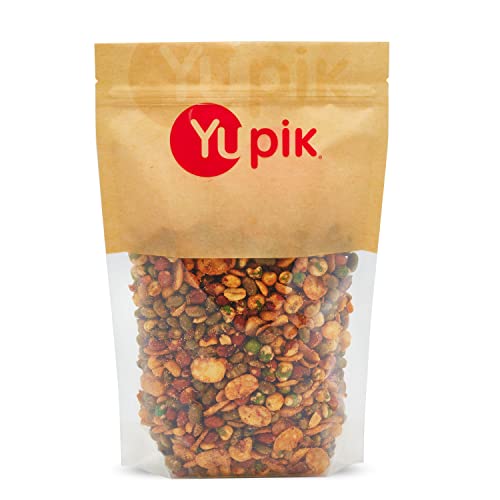 Yupik BBQ Protein Snack Mix, 2.2 lb (35.2 oz), A Blend of Edamame, Peanuts, Wasabi Peas &amp; Roasted Broad Beans, Non-GMO, High in Fiber &amp; Protein, Perfect for Snacking
