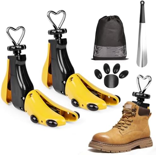 Furneeture 2 Pieces Shoe Stretcher Boot Stretcher, Adjustable Width and Length Shoe Expander Shoe Widener Stretcher Women Men