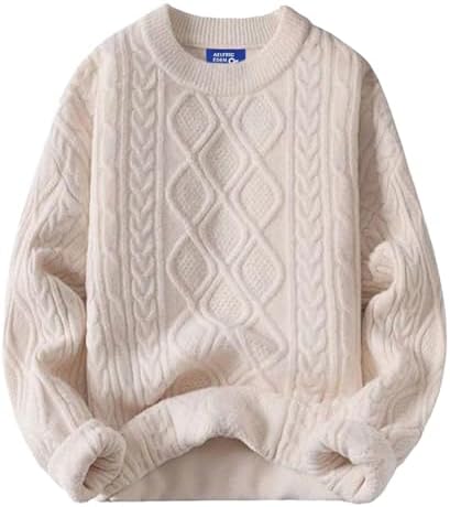 Aelfric Eden Oversized Sweater 90s Vintage Cable Knit Long Sleeve Women Heavy Crewneck Pullover