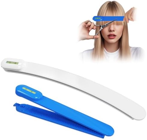 TagRecove Professional Hair Styling Tools: DIY Layering and Trimming Kit with Clips, Guide for Bangs, Layers, Split Ends - Blue