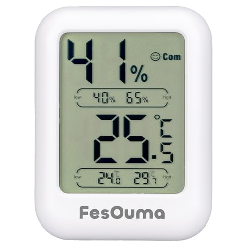 FesOuma H5 Digital Room Thermometer Indoor Hygrometer Room Themperature Monitor Humidity Gauge Meter for House