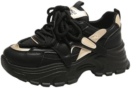 MAUGELY Women&#39;s Platform Mesh Casual Sports Shoes Fashionable Road-Running Walking Sneakers