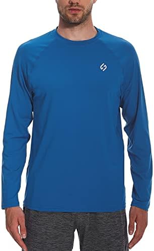 HODOSPORTS Men&#39;s Swim Shirts UV UPF 50+ Quick Dry Rash Guard Long Sleeve with Sun Protection