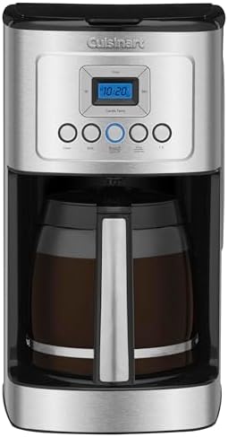 Cuisinart 14-Cup Coffee Maker, Programmable PerfecTemp Glass Carafe Coffee Machine with 1-4 Cup Setting, Brew Strength Control and Brew Pause, Stainless Steel, DCC-3200NAS