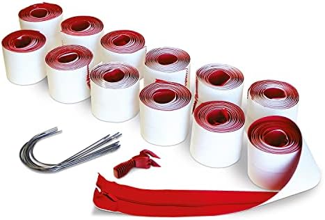 ZIPWALL HDAZ12 Heavy Duty Zipper, 12 Pack, Red, 12 Count