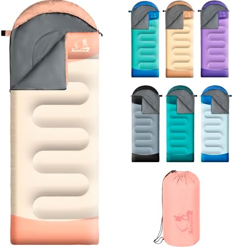 Xelaro Sleeping Bags for Adults Kids - 3 Season Cold&amp;Warm Weather Waterproof Camping Sleeping Bags - Lightweight Sleeping Bags for Camping Hiking Outdoor Travel