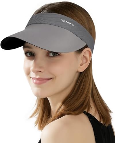 YANIKY Sun Visor Hat for Women,UPF50+ Seamless Sun Hats Men Women Lightweight Sports Cap Stretchy Ponytail Hat for Outdoor
