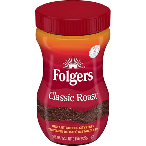 Folgers Classic Roast Instant Coffee, 8 Ounces