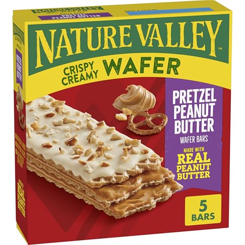 Nature Valley Wafer Bars, Pretzel Peanut Butter, 5 Bars, 6.5 OZ