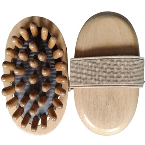 Wooden massager, Neck and Back comb Massager, manual roller massage tool, portable meridian massager Natural Massage comb Stick Tools ChuWenSheng468