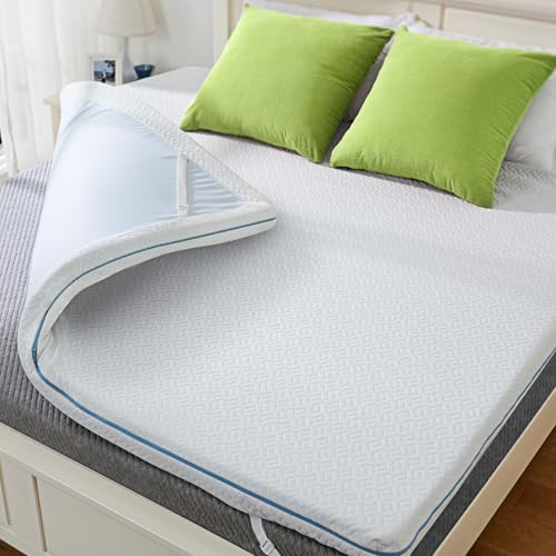 Dreamsmith Twin Mattress Topper - 3 Inch Cooling Gel Memory Foam Mattress Pad for Pressure Relief, Bed Topper with Removable Washable Soft Cover Non-Slip, CertiPUR-US &amp; Oeko-Tex Certified