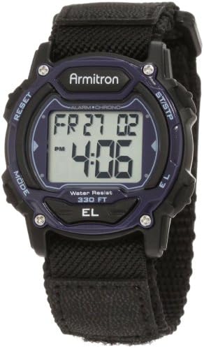 Armitron Sport Unisex Digital Chronograph Nylon Strap Watch, 45-7004