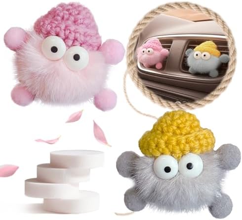 Veloz Car Air Freshener for Women 2 Pack Cute Car Accessories for Women Interior- 4 Different Scent Car Diffuser, 30+ Days Long Lasting Automotive Fresheners Perfect Car Decor