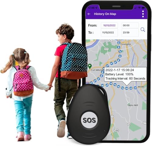 Seculife SecuLife Kids - Elderly SOS GPS Tracker, with SOS Button Speakerphone, Real-Time Tracking, Safety Device for Kids, Seniors, Adults, Easy to Use Mobile App