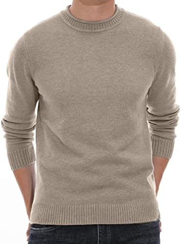 Sailwind Men&#39;s Crewneck Sweater Soft Casual Sweaters for Men Classic Pullover Sweaters with Ribbing Edge
