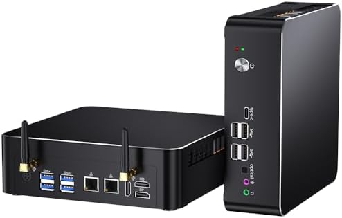 msecore Mini PC i9, 64GB RAM 1T SSD Desktop Computer with Core i9-9880H (Upto 4.8GHz), 2*HDMI, 1*DP, Triple Display, 4K@60Hz, Dual 2.5G LAN, Optical, USB-C, Wi-Fi 6E, Bluetooth 5.3, Windows 11 Pro